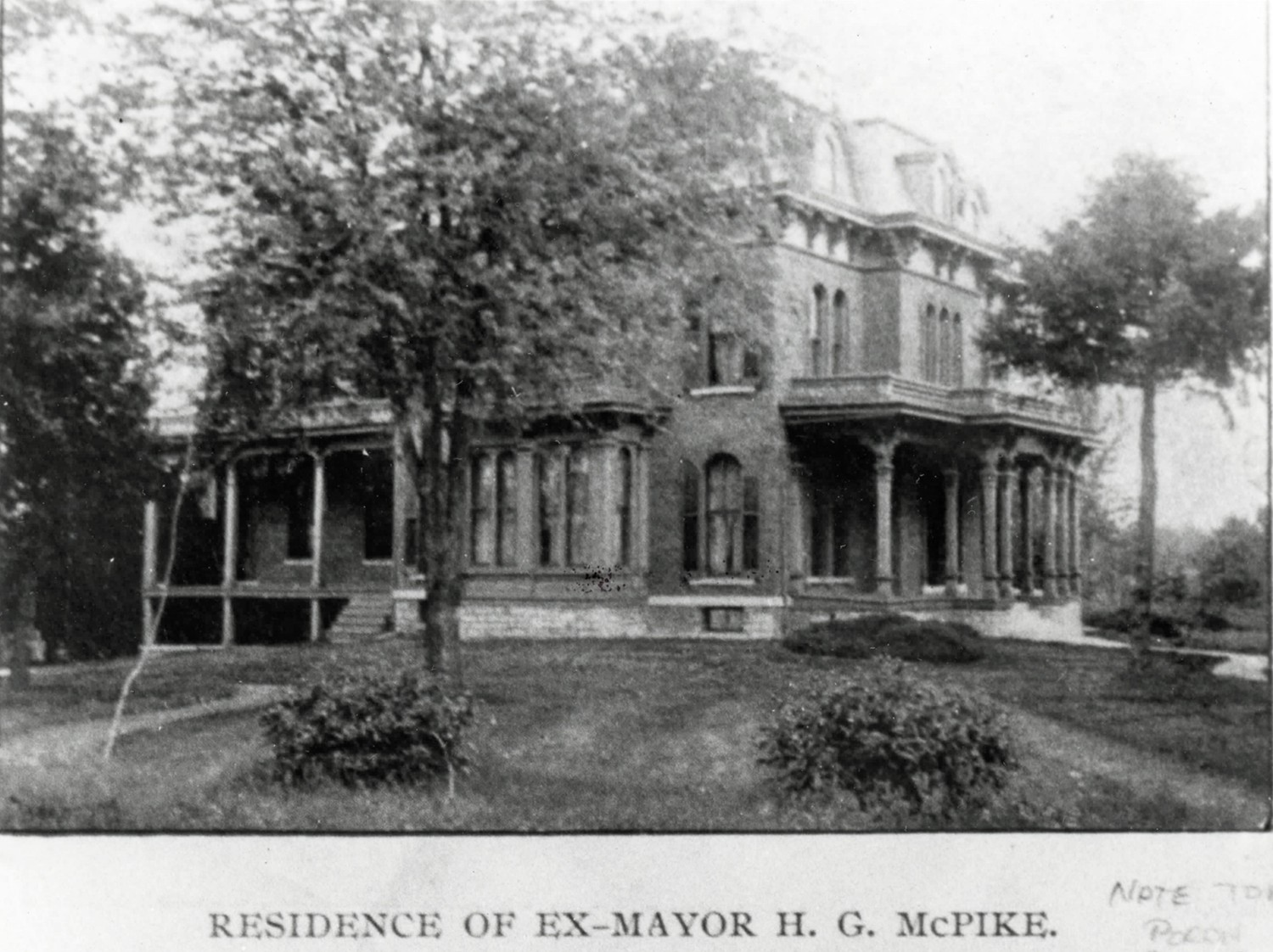 Mount Lookout - McPike House, Alton Illinois Southeast corner (before 1907)