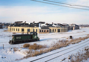 Chicago, Burlington and Quincy -CBQ- Railroad Roundhouse and Shops, Aurora Illinois