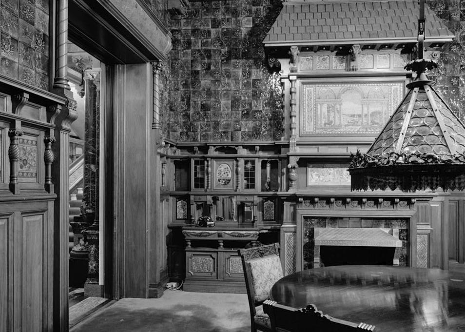 Samuel M. Nickerson House - American College of Surgeons, Chicago Illinois RECEPTION ROOM, FIRST FLOOR, LOOKING NORTH (1967)