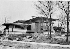 Oscar Steffens House - Frank Lloyd Wright, Chicago Illinois