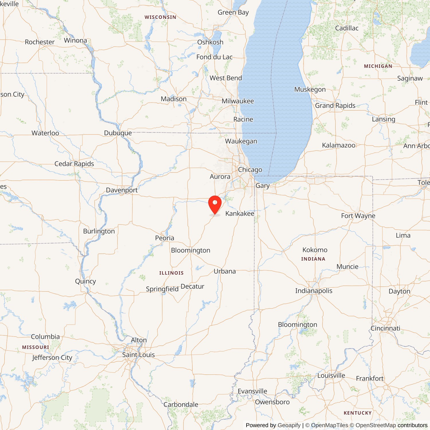 Dwight Chicago and Alton Railroad Depot State Map