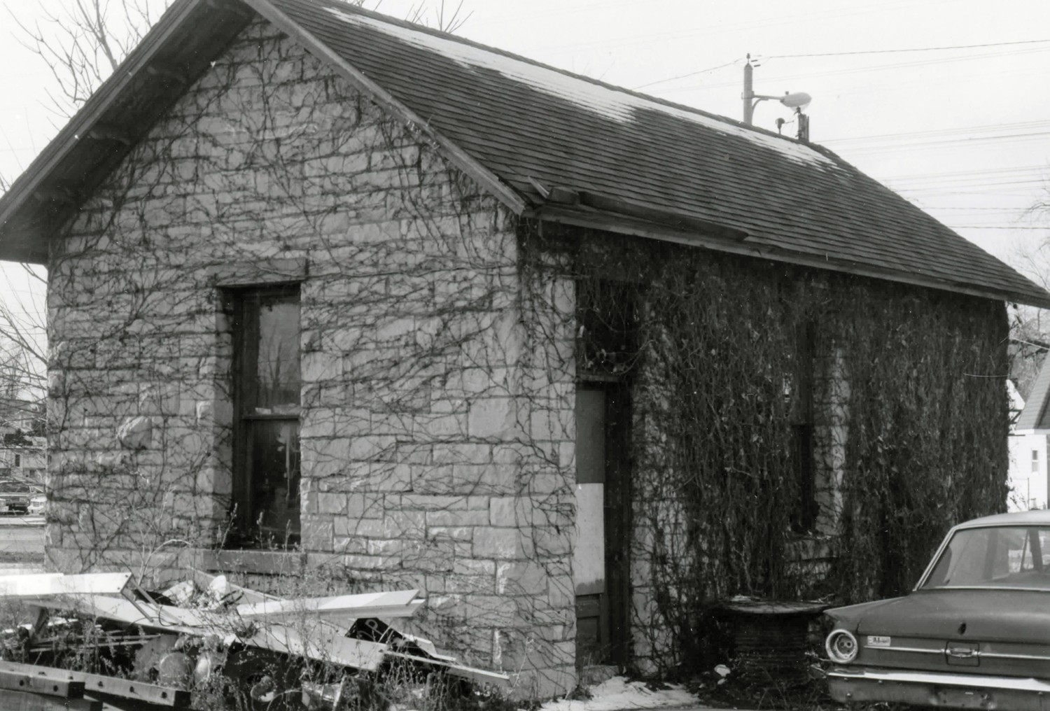 Dwight Chicago and Alton Railroad Depot, Dwight Illinois Freight Office (1981)