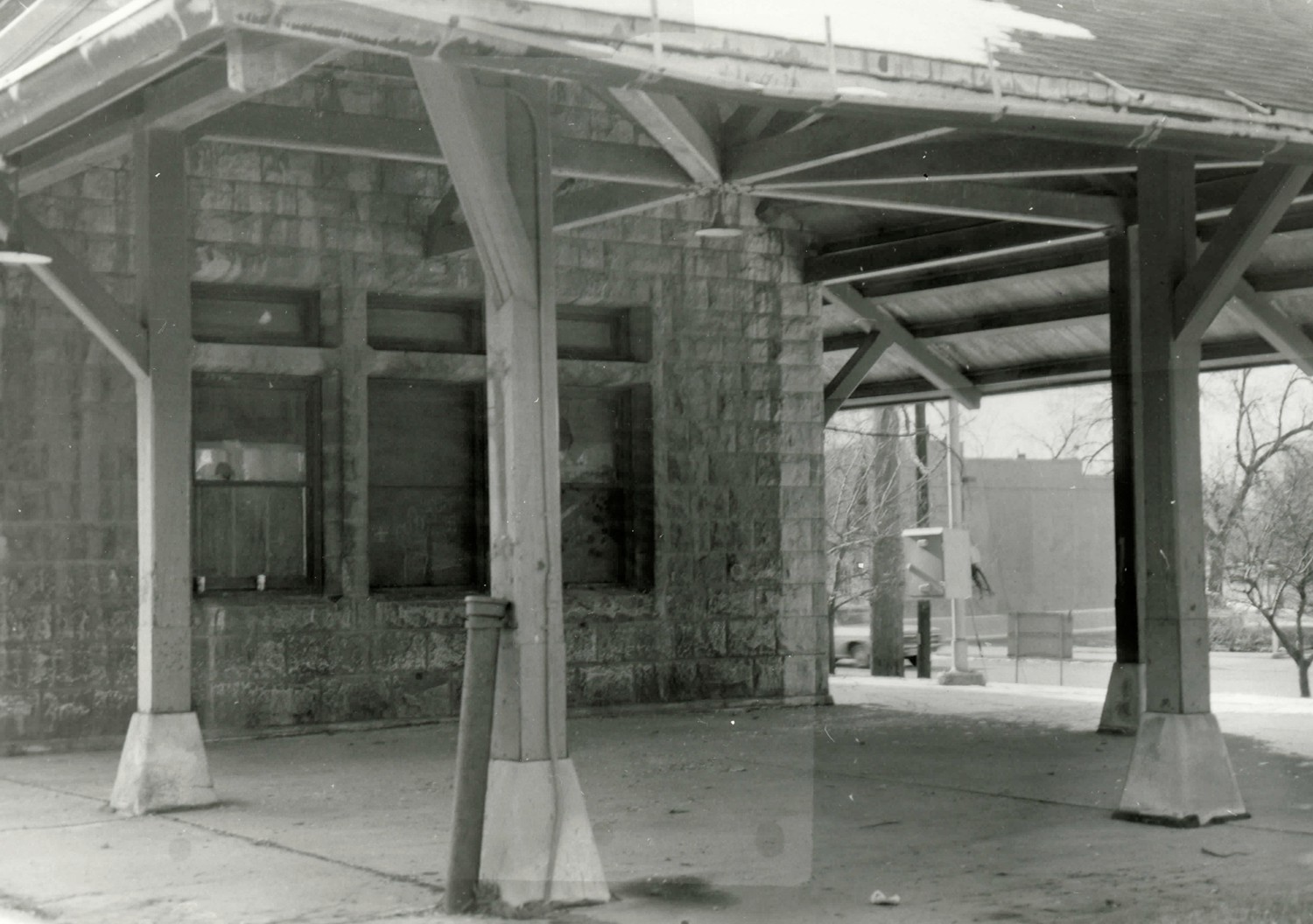 Dwight Chicago and Alton Railroad Depot, Dwight Illinois View from southeast (1981)