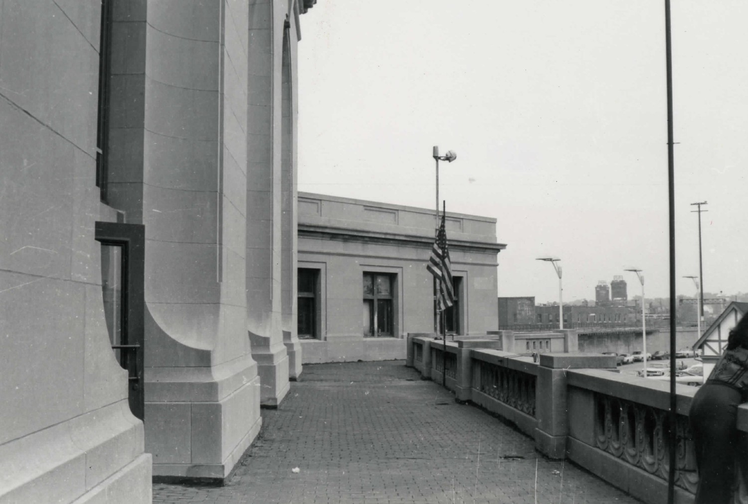 Union Railroad Station, Joliet Illinois Front terrace (1977)