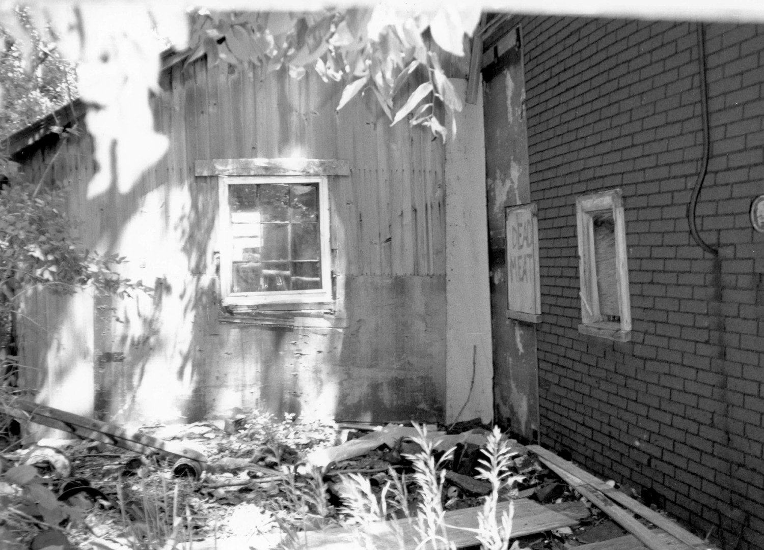 Standard Oil Gasoline Station, Odell Illinois South wall of bay and west wall of office (1997)
