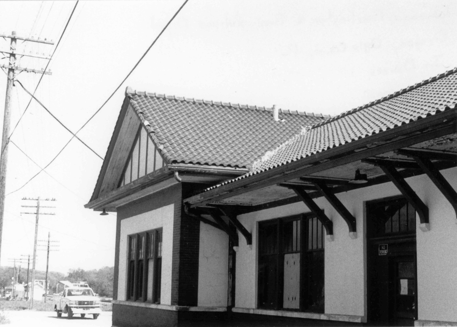 Chicago, Burlington, and Quincy Railroad Depot, Oregon Illinois North elevation (1994)