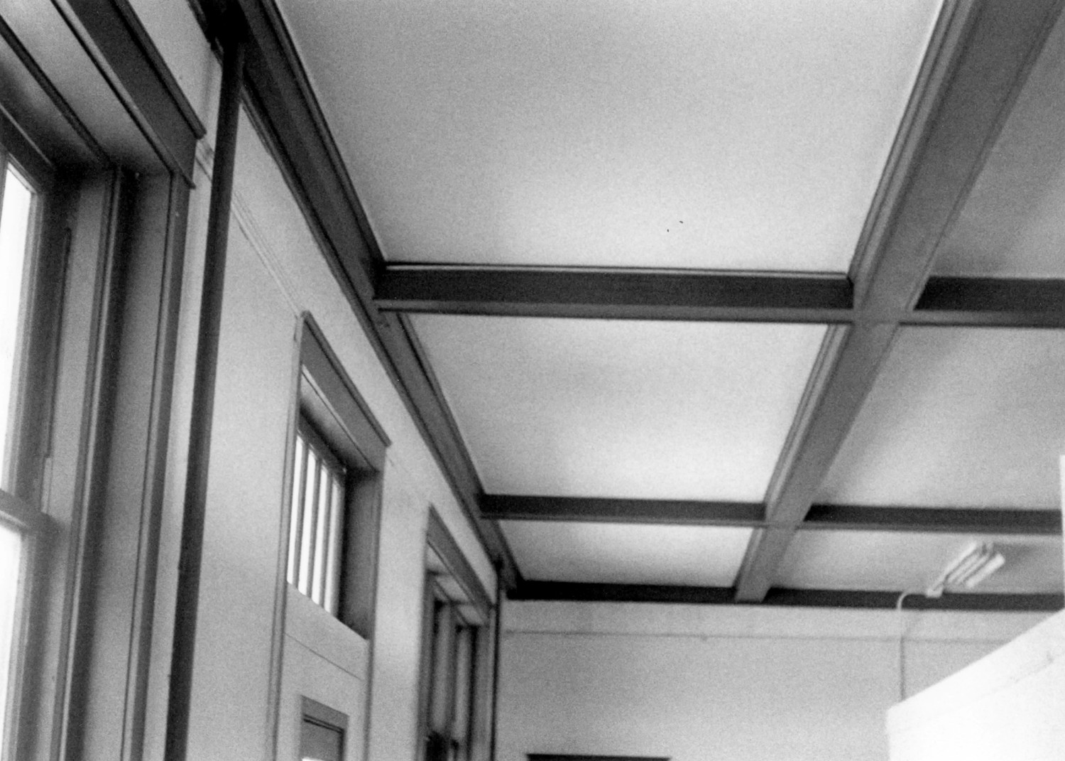 Chicago, Burlington, and Quincy Railroad Depot, Oregon Illinois Waiting room ceiling (1994)