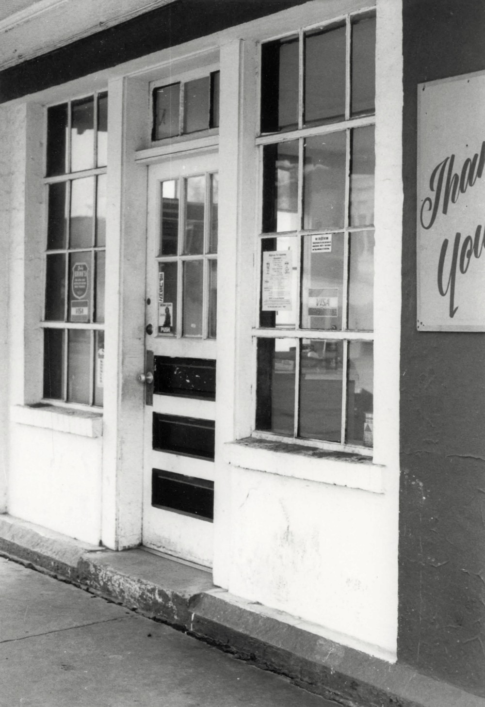 Standard Oil Gasoline Station - Welco Gas Port, Plainfield Illinois Office entrance (1984)