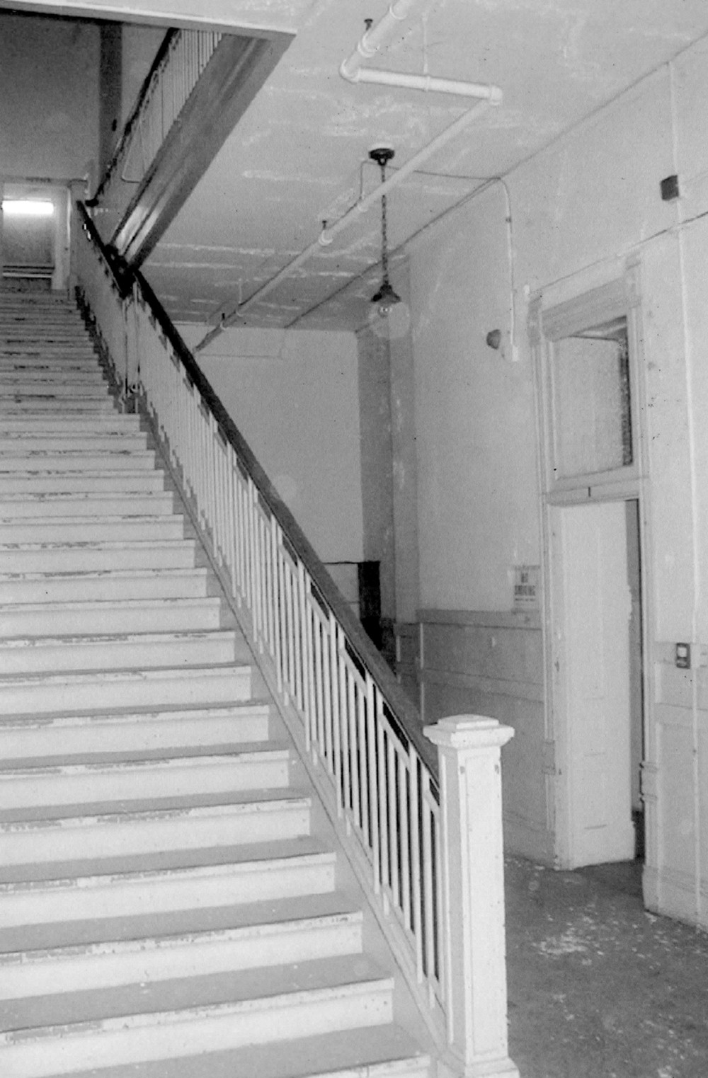 Garrison School, Rockford Illinois Staircase facing east (2005)