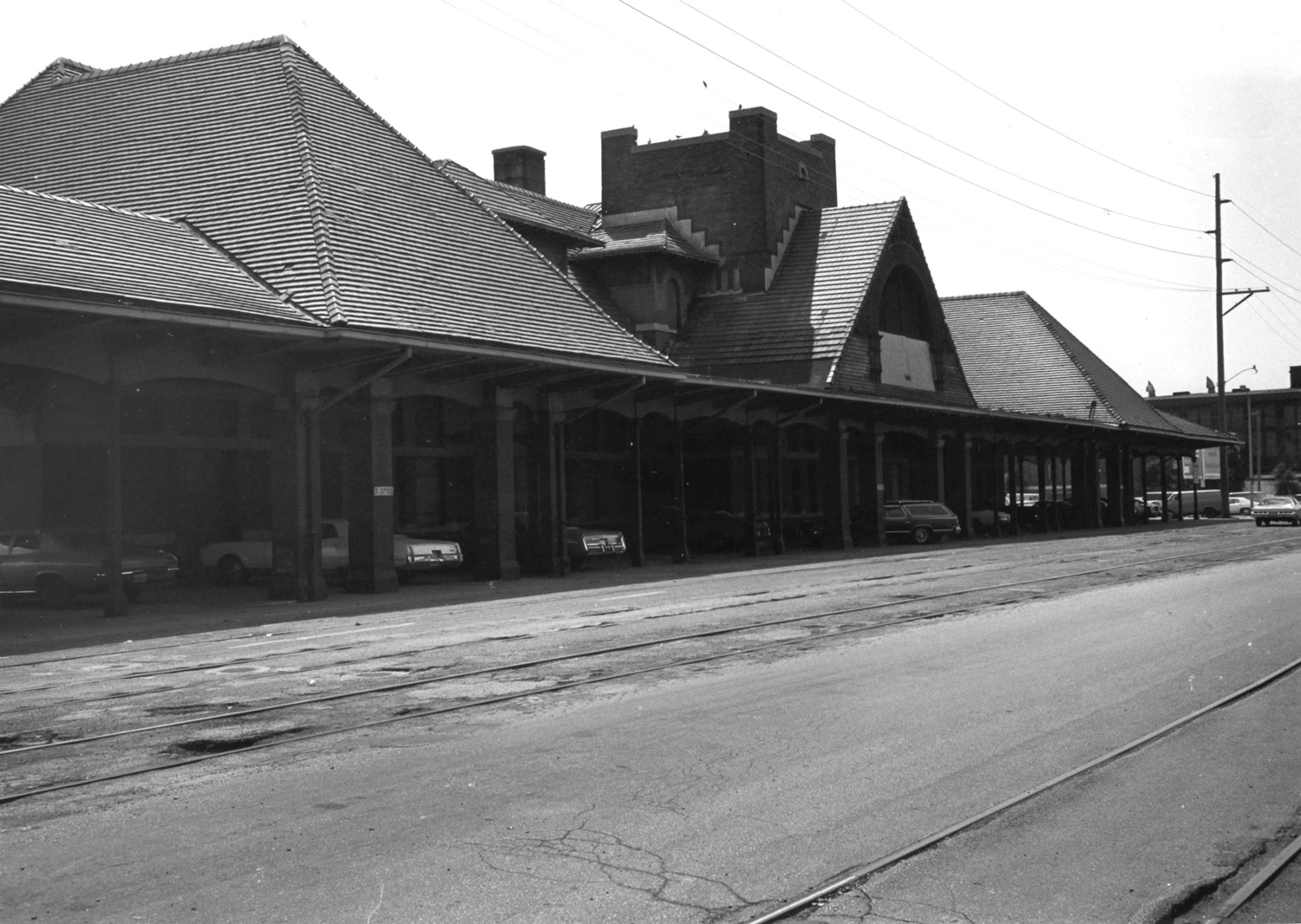 Union Station, Springfield Illinois View from northeast at Madison Street (1977)