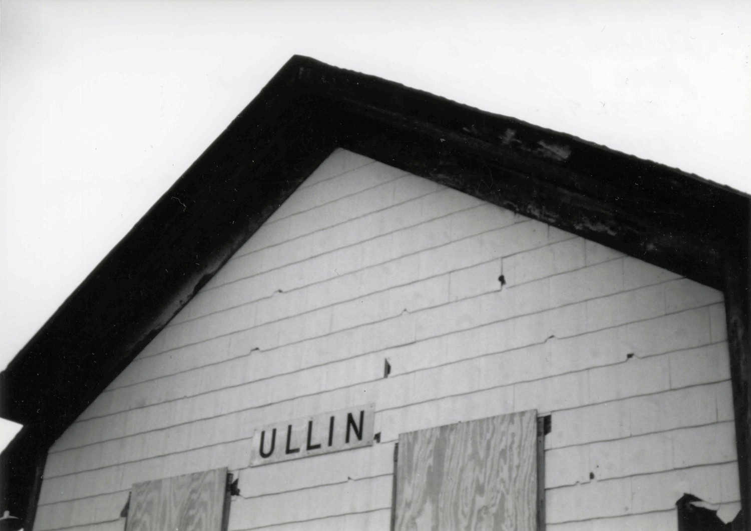 Illinois Central Railroad Depot, Ullin Illinois South gable (1998)