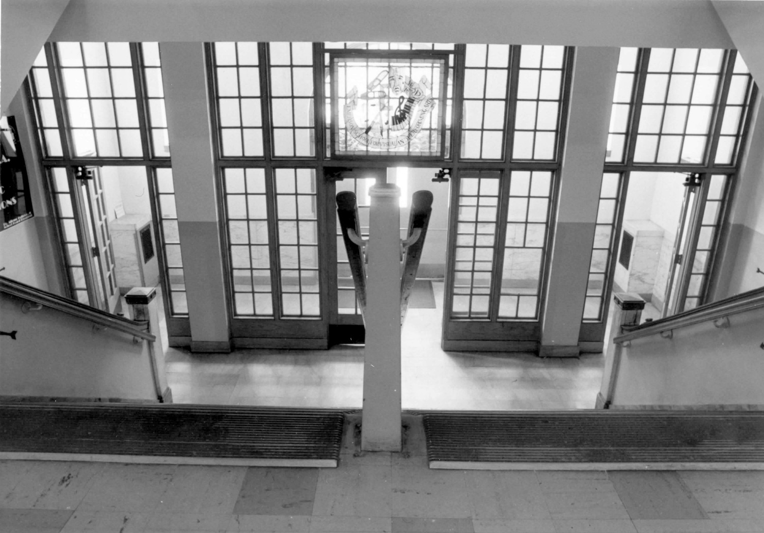 Ralph Waldo Emerson School, Gary Indiana Interior of main entrance lobby, camera facing south (1993)