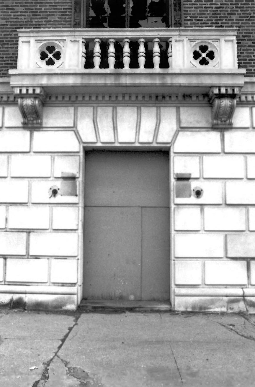 Knights Of Columbus Building, Gary Indiana West Entrance (1983)