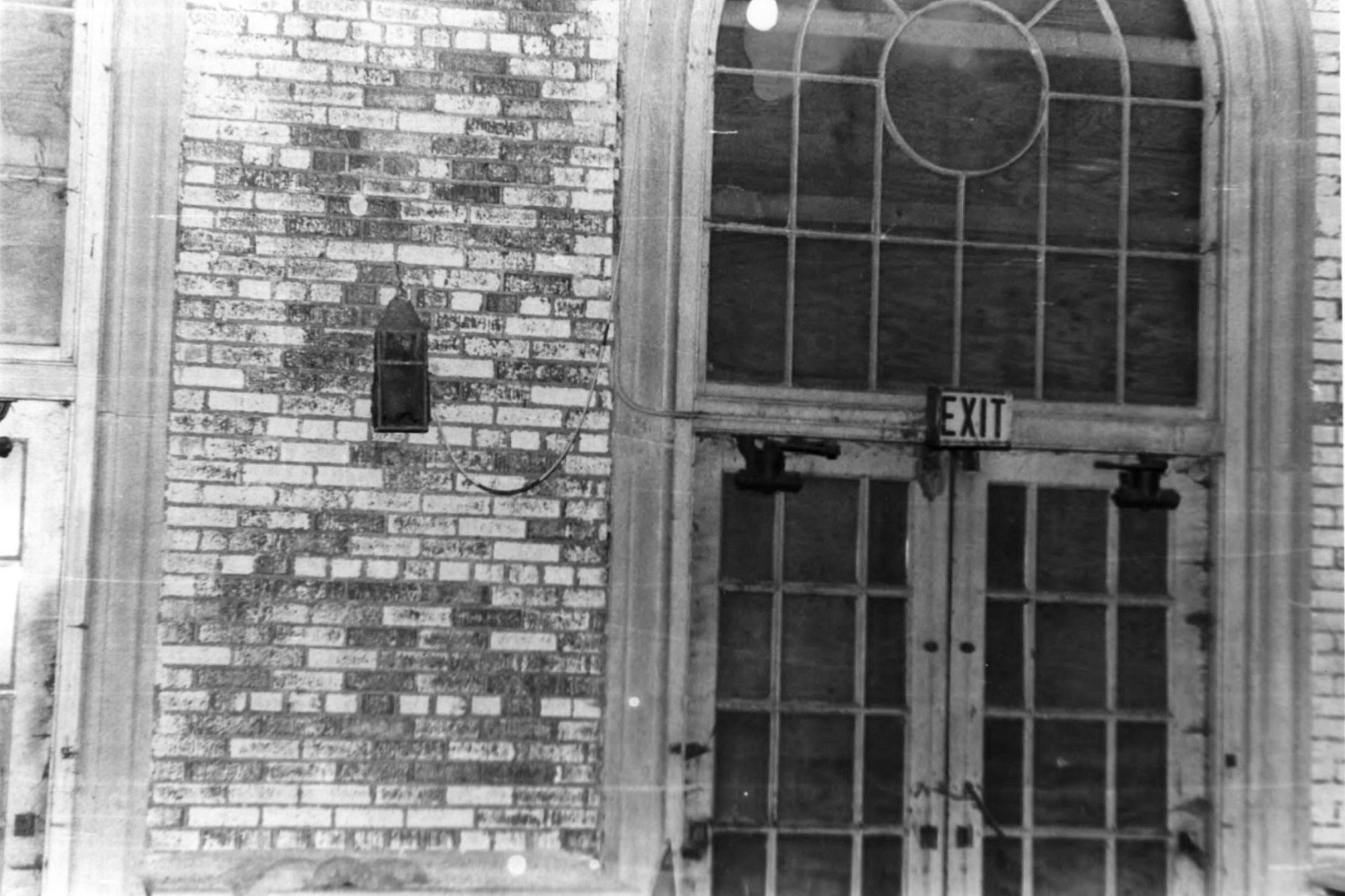 Gary Public Schools Memorial Auditorium, Gary Indiana North doors exiting auditorium looking north (1993)