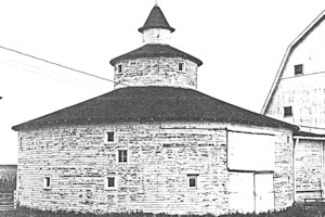 Strauther Pleak Round Barn, Greensburg Indiana