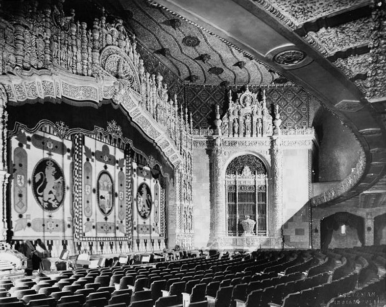 Indiana Theatre, Indianapolis Indiana 1927 PROSCENIUM AND EAST ORGAN GRILLE
