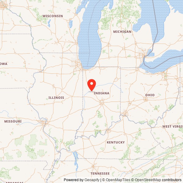 Big Four Train Depot State Map