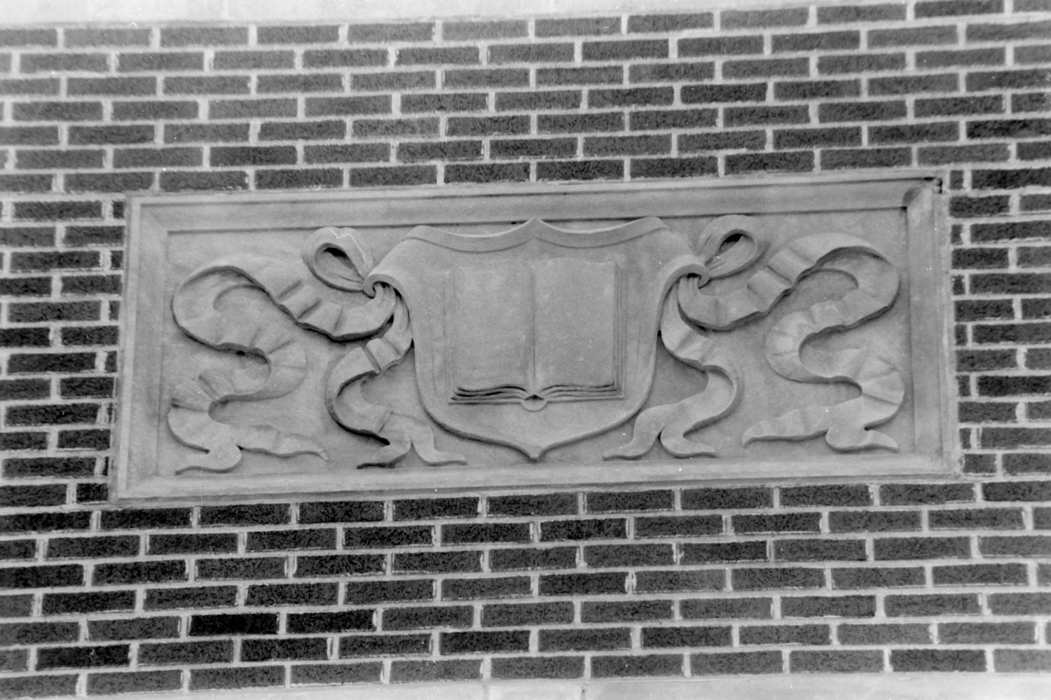 Lakeville High School, Lakeville Indiana Bas-relief panel in parapet (1990)