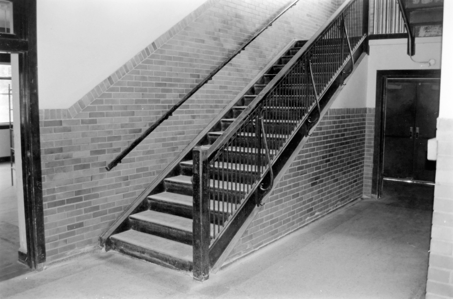Lakeville High School, Lakeville Indiana First floor staircase (1990)