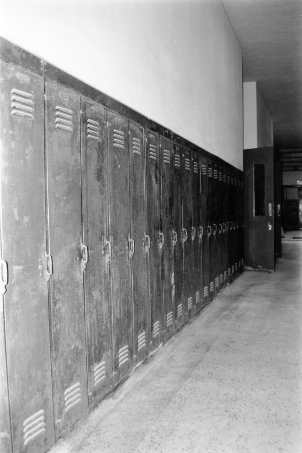 Lakeville High School, Lakeville Indiana Lockers, first floor (1990)
