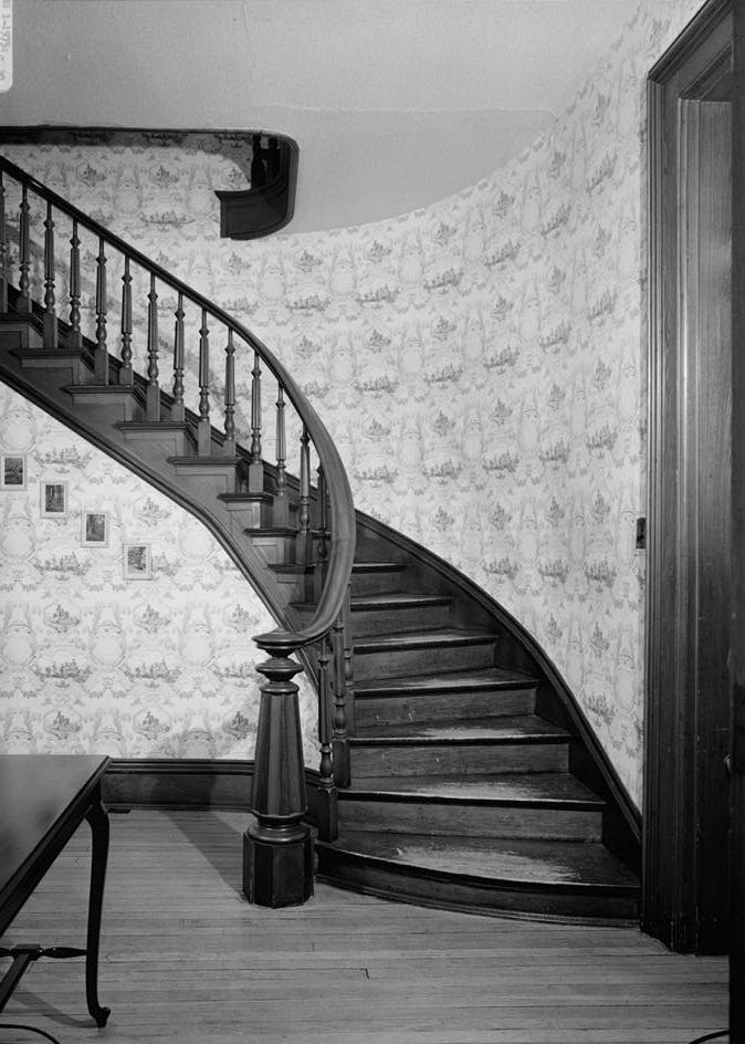 Beechwood - Isaac Kinsey House, Milton Indiana 1975 SECOND FLOOR STAIRWAY