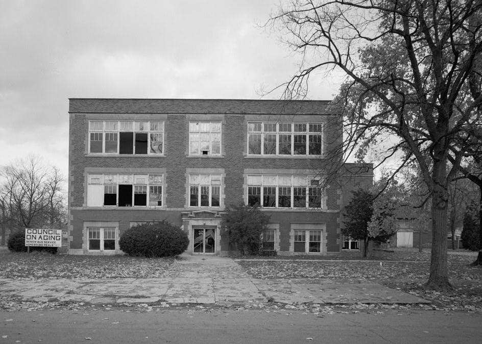 Joint High School, Rochester Indiana 1992 South elevation, looking north
