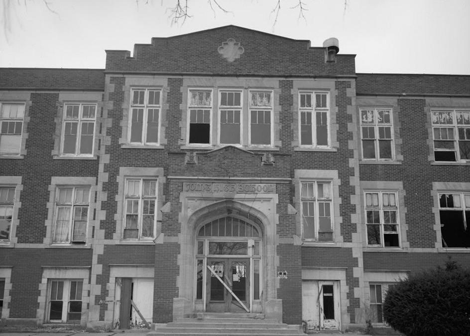 Joint High School, Rochester Indiana 1992 Detail of west facade detailing