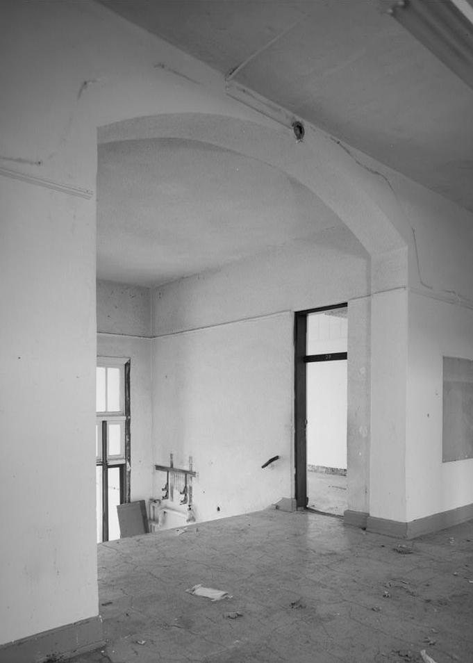 Joint High School, Rochester Indiana 1992 Central stair opening, first floor, looking northwest