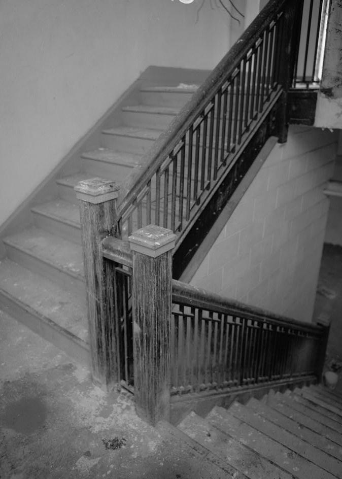 Joint High School, Rochester Indiana 1992 North stair detail, post detail