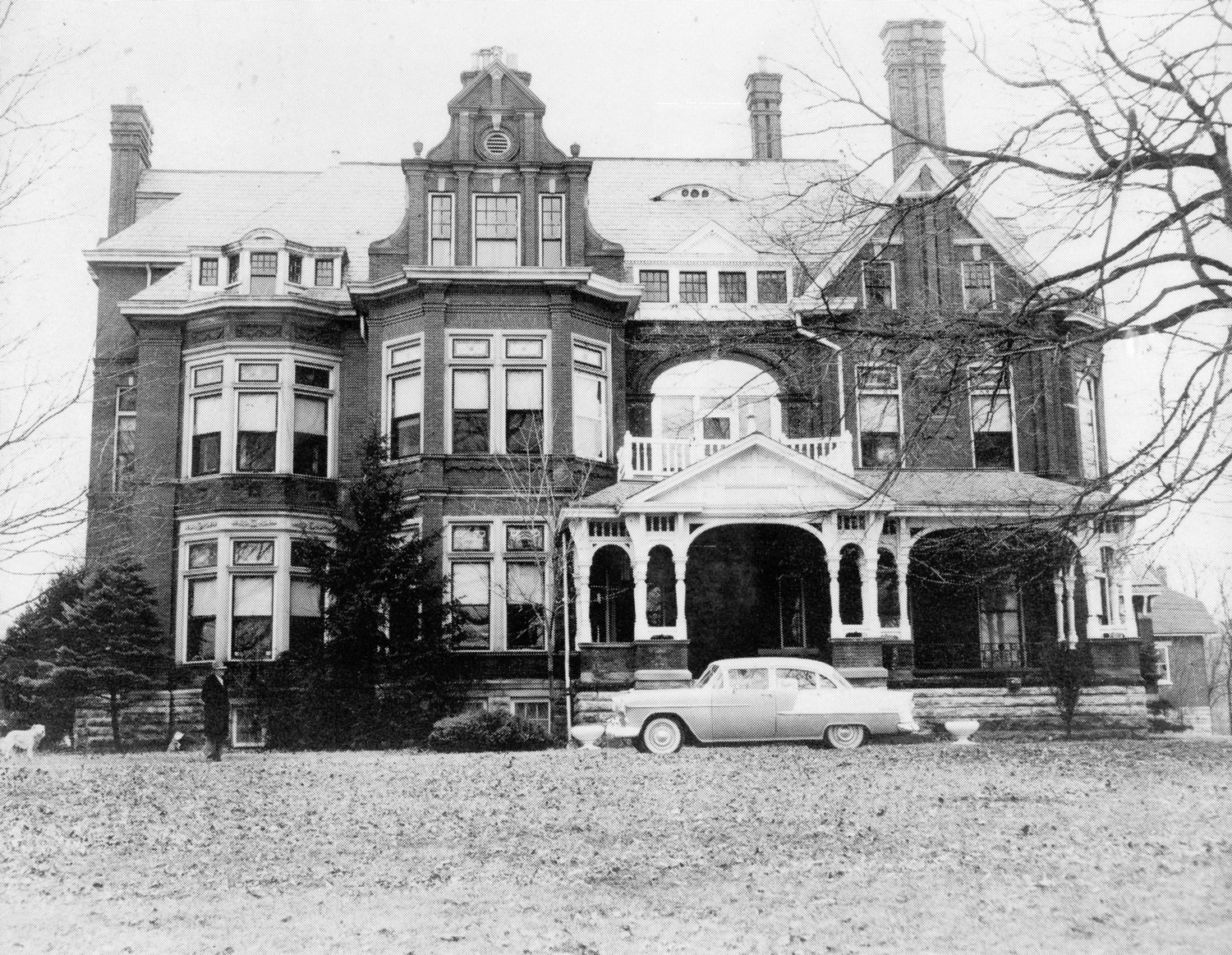 Monticello - Thomas Jefferson Megibben House, Cynthiana Kentucky Rear of main block (1974)