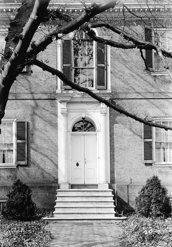 Detail of front entrance (east) - Liberty Hall, Frankfort Kentucky