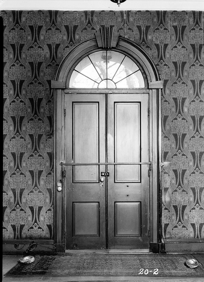 Detail of front entrance door (inside) - Liberty Hall, Frankfort Kentucky