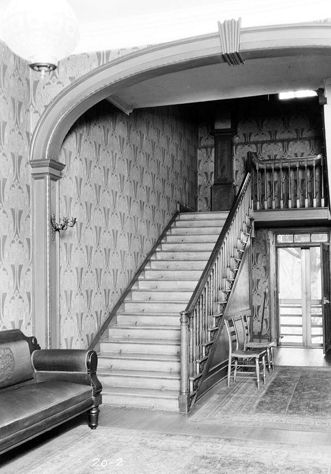 Detail of stairs (main hall) - Liberty Hall, Frankfort Kentucky