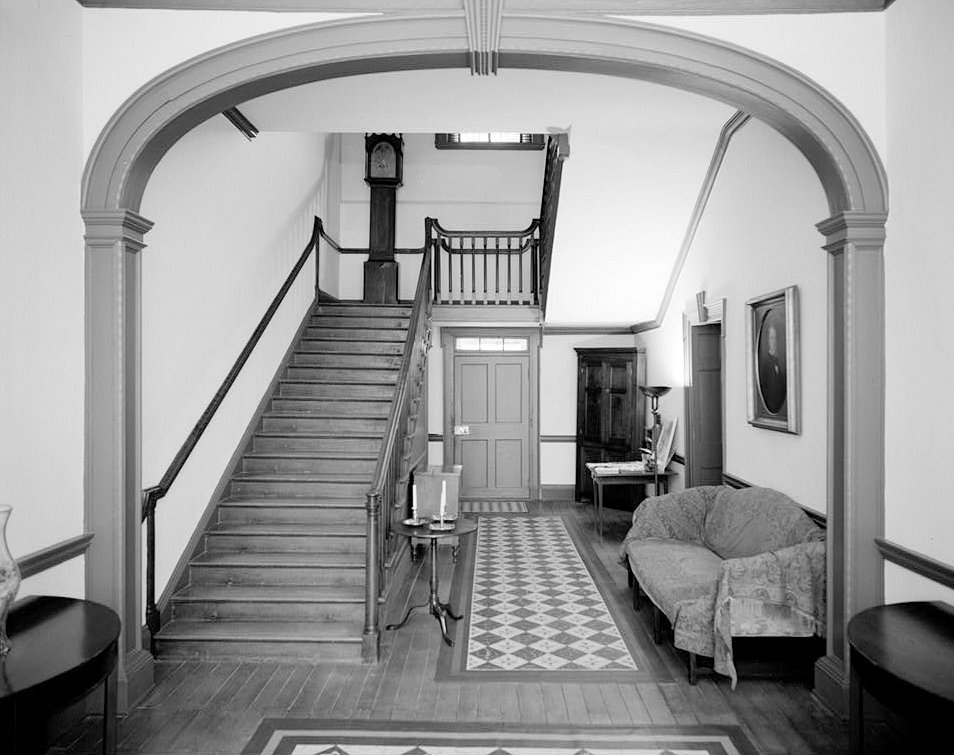 East view of central hallway, first floor - Liberty Hall, Frankfort Kentucky