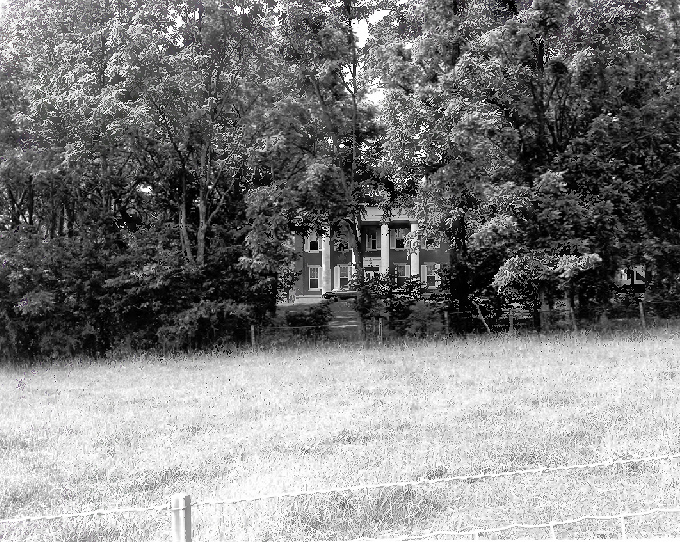Scotland Mansion, Frankfort Kentucky 1976 View of house from north as seen from I-64