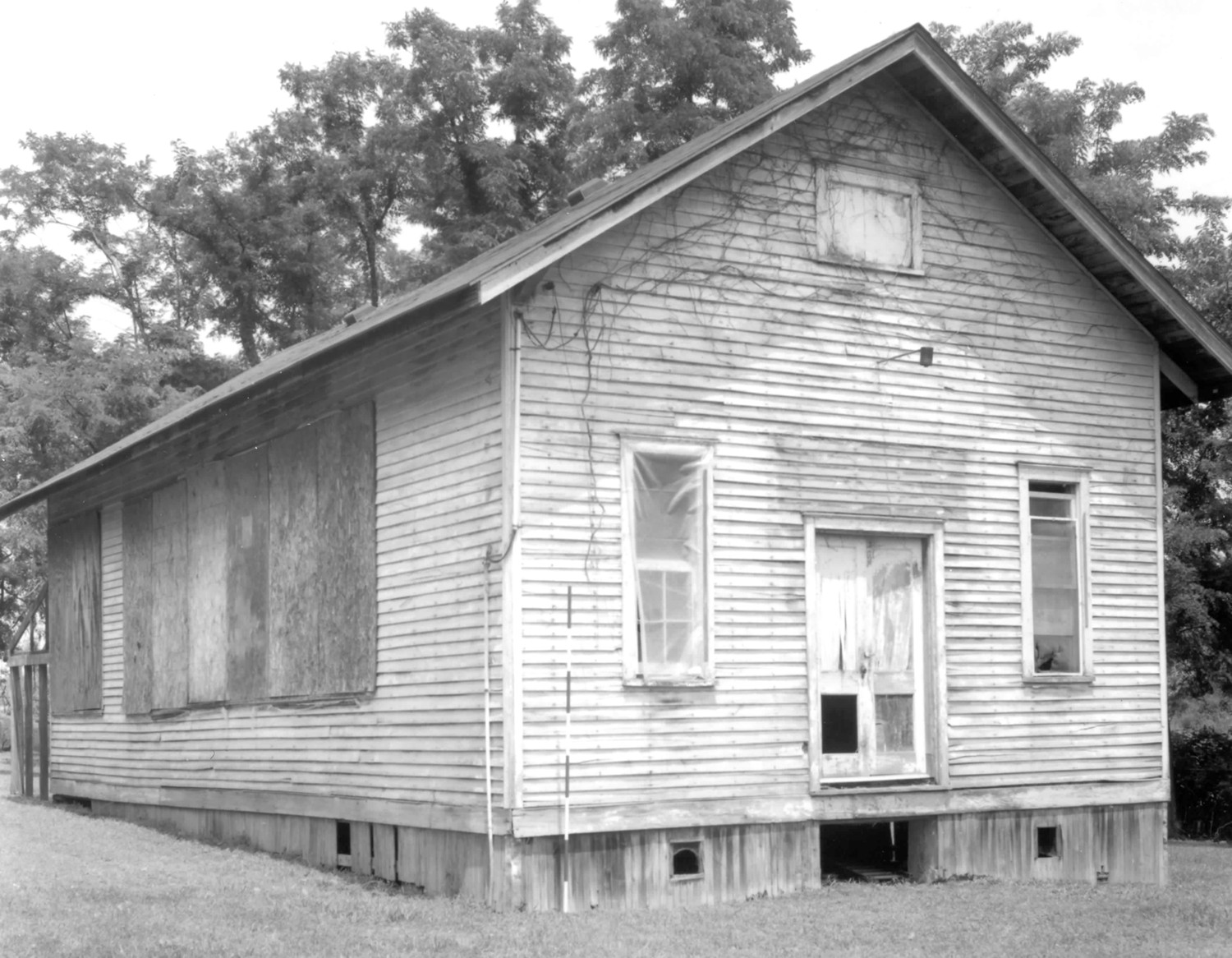 Cadentown School, Lexington Kentucky Front facade and left elevation (2004)