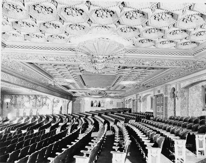 Loews Theater History, Louisville Kentucky VIEW OF REAR OF AUDITORIUM AND REAR OF BALCONY SOFFIT