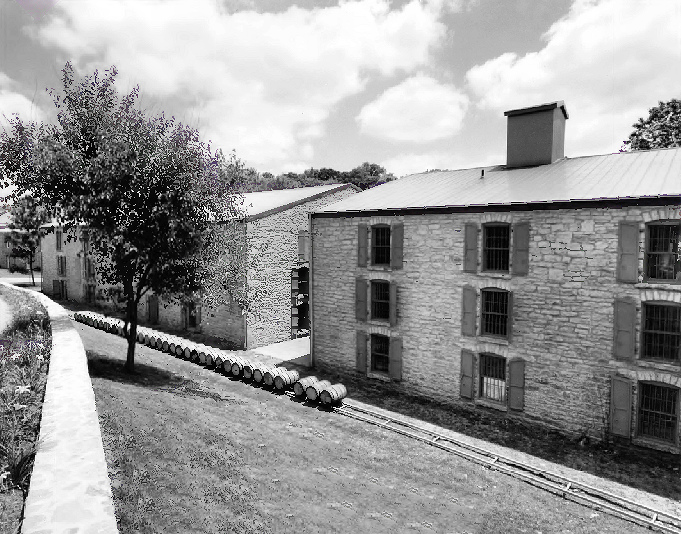 Labrot and Grahams Oscar Pepper - Old Crow - Distillery, Versailles Kentucky 1997 Barrel ran along east side of Warehouses C and D