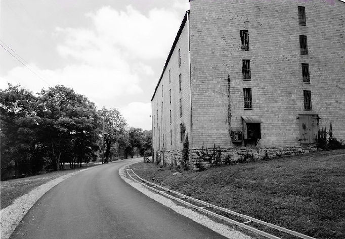 Labrot and Grahams Oscar Pepper - Old Crow - Distillery, Versailles Kentucky 1997 Looking at the northeast corner of Warehouse H