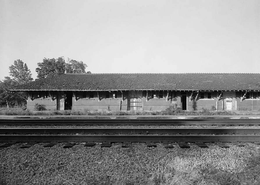Missouri Pacific-Texas Railroad Train Station, Alexandria Louisiana PARTIAL WEST BACK, NORTH END