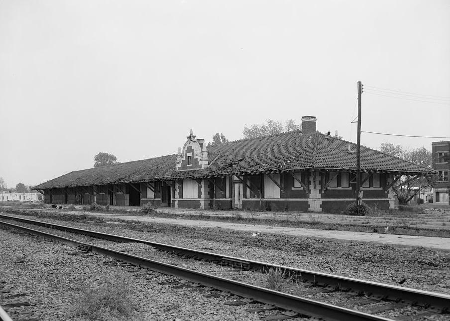 Missouri Pacific-Texas Railroad Train Station, Alexandria Louisiana WEST BACK SOUTH SIDE