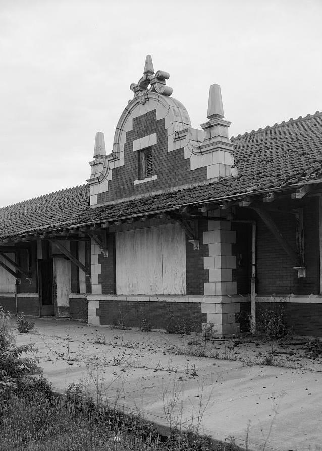 Missouri Pacific-Texas Railroad Train Station, Alexandria Louisiana WEST (BACK) ELEVATION