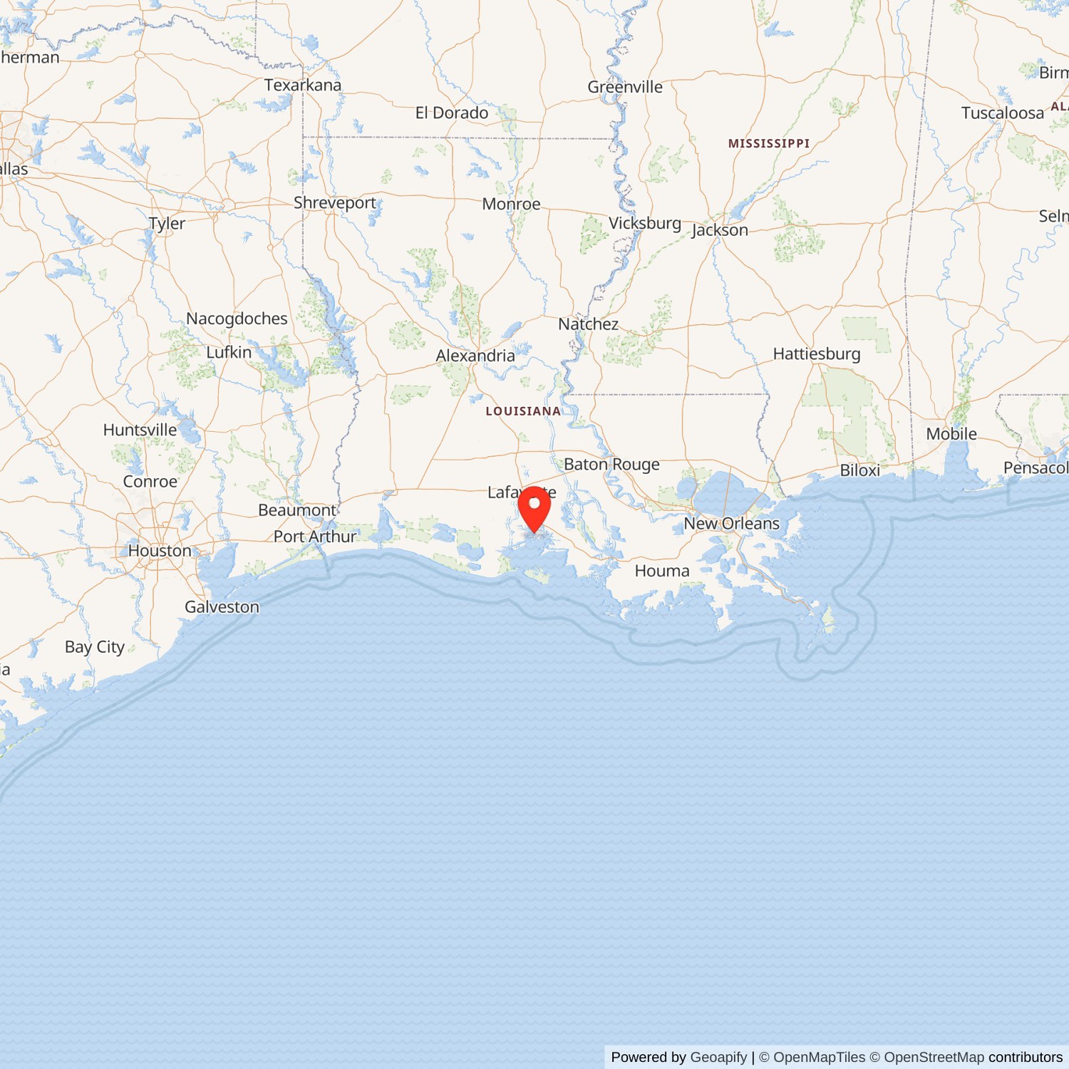 Avery Island Salt Works State Map