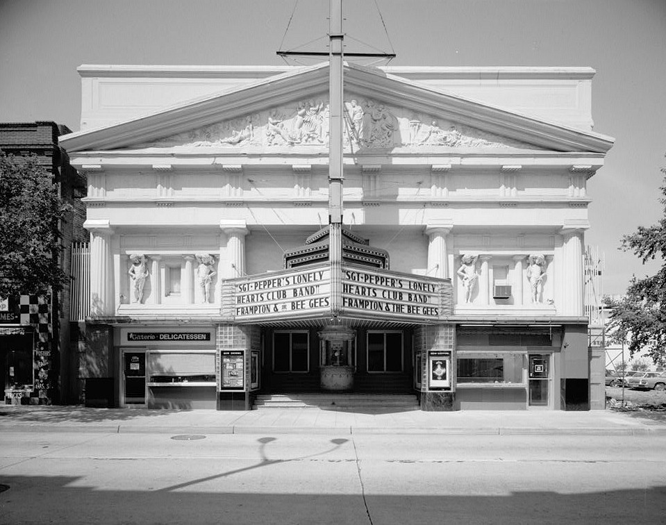 Paramount Theatre Baton Rouge Louisiana EAST (FRONT) ELEVATION 1978