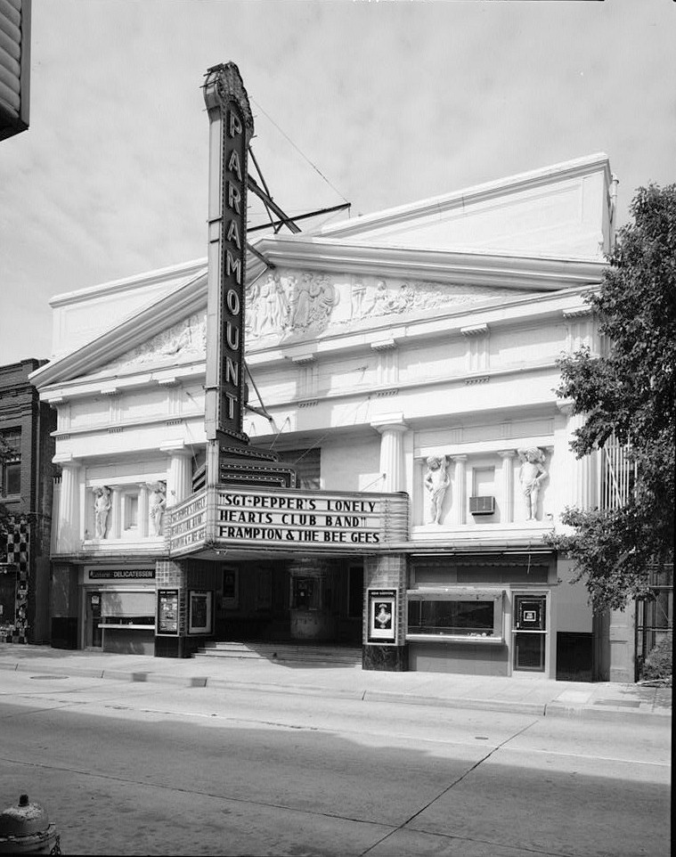Paramount Theatre Baton Rouge Louisiana EAST FACADE FROM NORTHEAST 1978