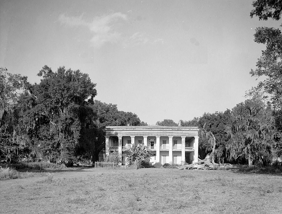 Ashland-Belle Helene Plantation Geismar Louisiana October, 1936 FRONT (SOUTHWEST) ELEVATION