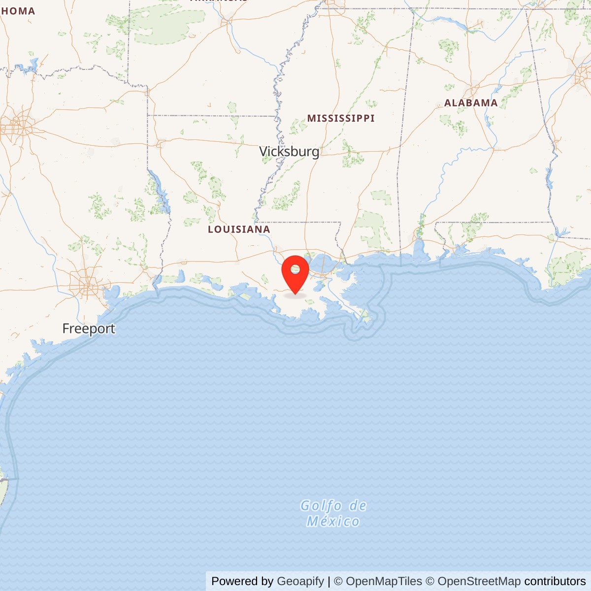 Southdown Plantation State Map