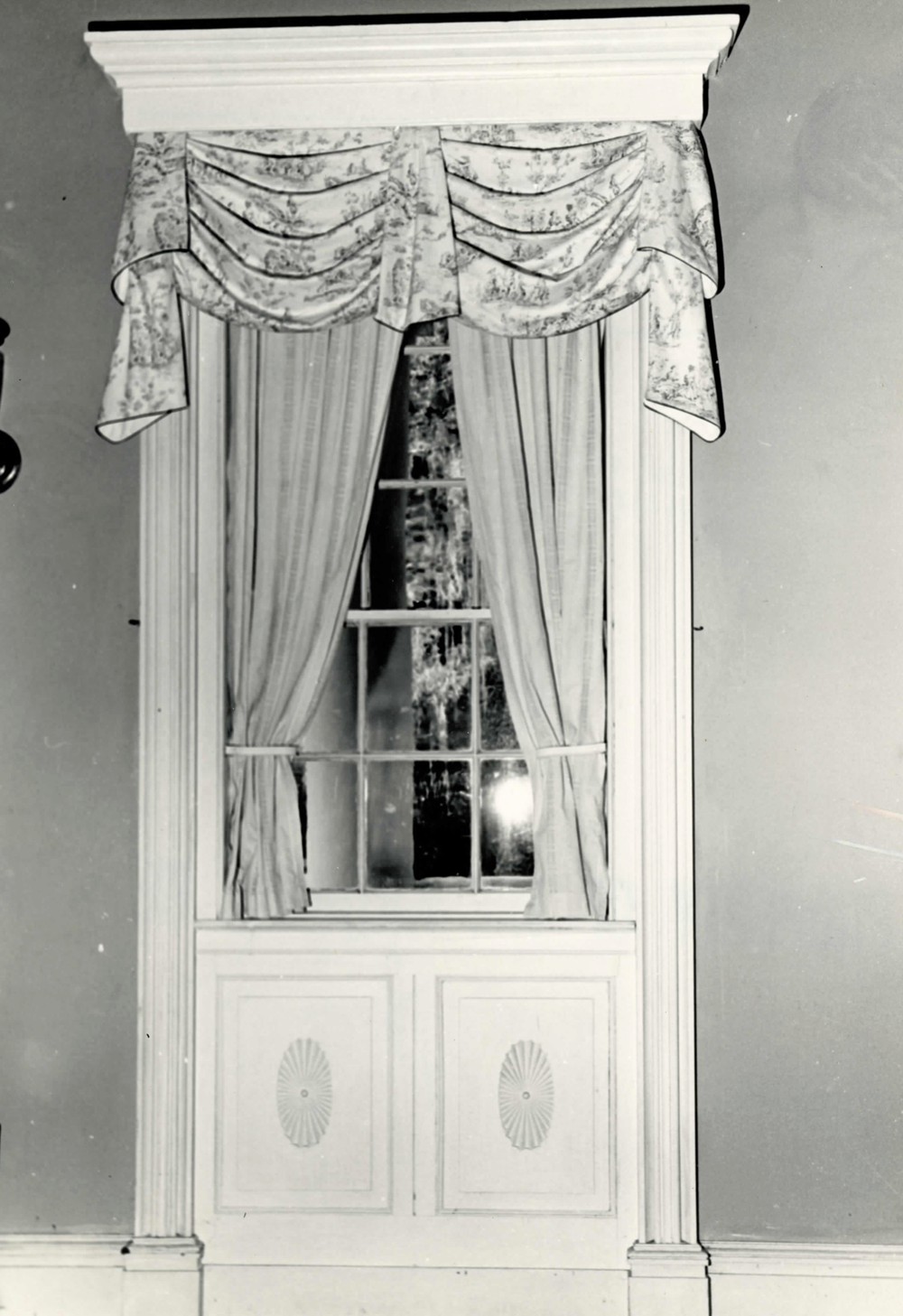 Asphodel Plantation and Cemetery, Jackson Louisiana One of six windows in north and south parlors (1972)