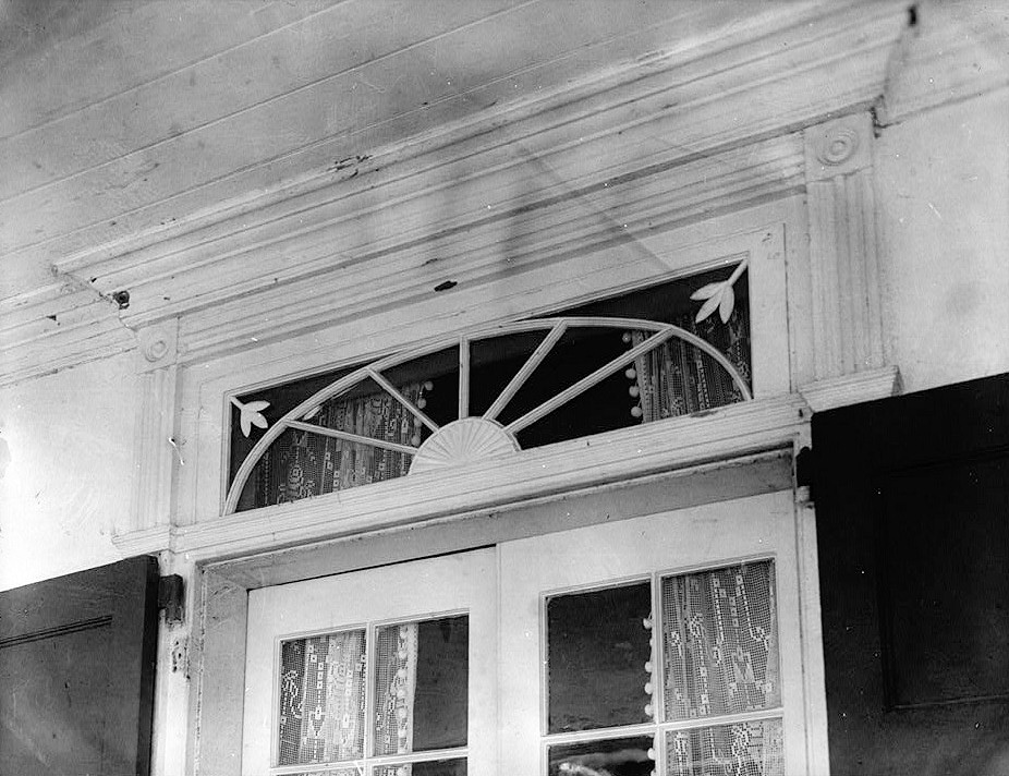 Parlange Plantation House, New Roads Louisiana September, 1936 DETAIL TRANSOM ENTRANCE DOOR #201 (EXTERIOR)