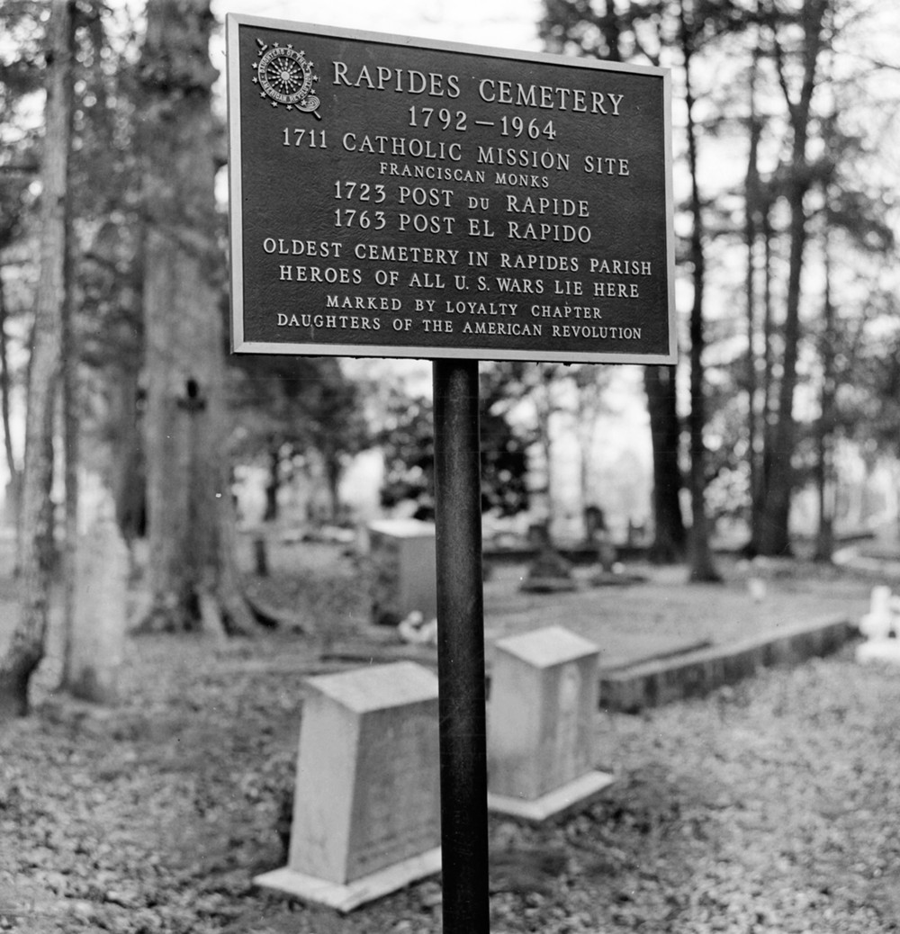 Rapides Cemetery, Pineville Louisiana Cemetery Sign (1979)
